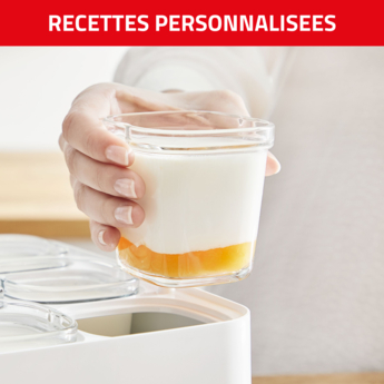 Seb Lot de 6 pots pour yaourtière multi délices - xf100501 : :  Cuisine et Maison