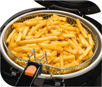 SEB FF160800 Simply One Friteuse classique a bain d'huile, 1.2kg de frites,  Friteuse électrique compacte et familiale avec hublot : :  Cuisine et maison