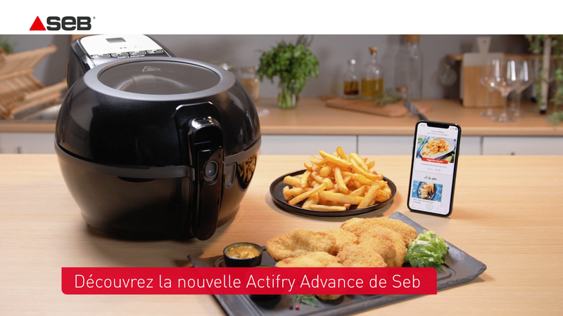 ACTIFRY ADVANCE Friteuse Sans Huile Air Fryer, Sans Odeur, 1.2KG de Frites  FZ727800